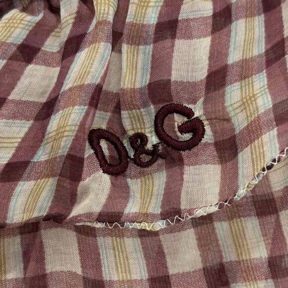 GOLCE & GABBANA Junior silk plaid Dress - Picture 7 of 9